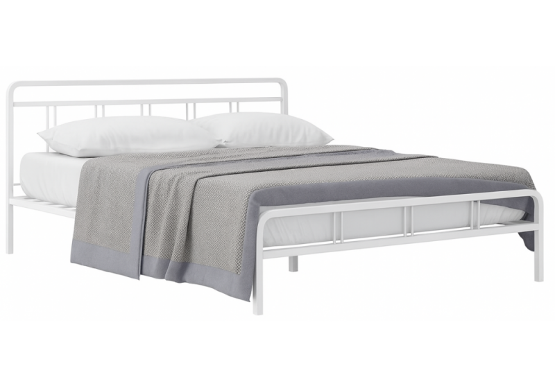 Кровать Рейк 140х200 белая (143x). 