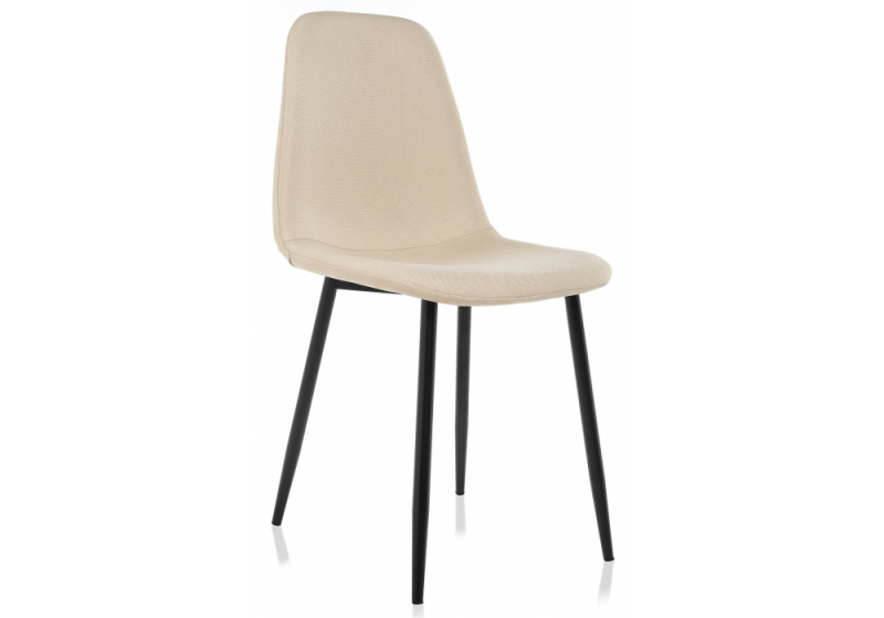 Стул на металлокаркасе Lilu светло-бежевый (43x48x87). 