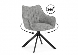 Стул на металлокаркасе Denever gray / black (58x61x83)