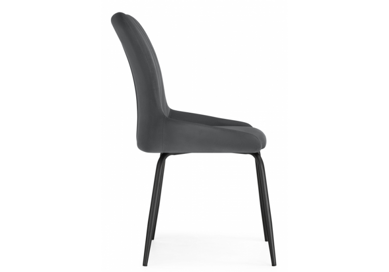 Стул на металлокаркасе Lado gray / black (47x51x90)